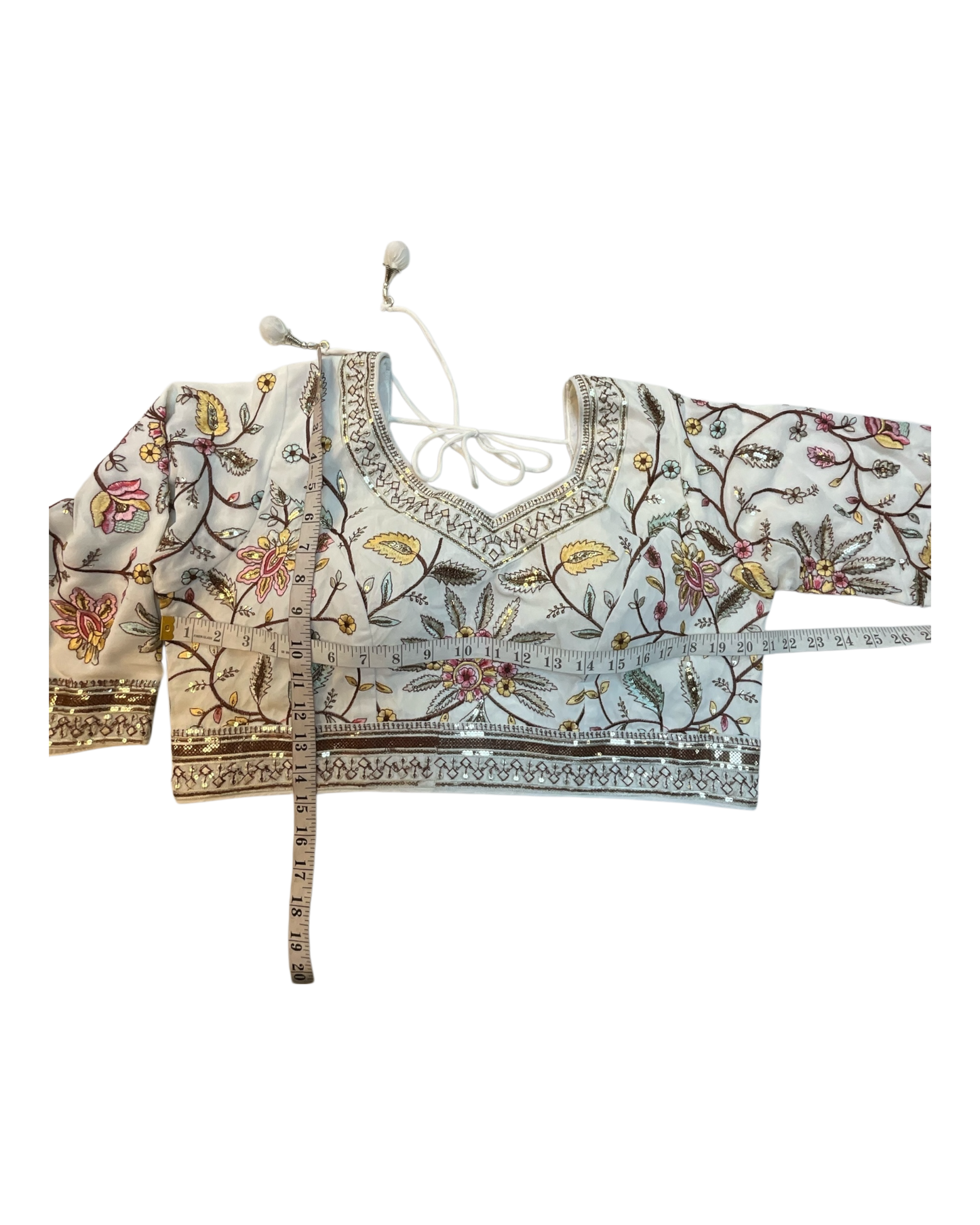 SALE! SALE! Size 18 (44" Bust) - Off White - Ready Made Lehnga Set - Haldi / Mehndi / Weddings - UK Stock - 24h Dispatch - PC2607 XX