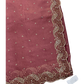 Dusty Pink - Rich Saree with Stone Work Border and Blouse Piece - UK stock - 24hr Dispatch - RS2532 TC