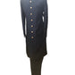 Black - Classic Self Brocade Sherwani with Gold Buttons -  BS786 JP 0823