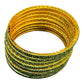 Henna / Mehndi Green - Set of 8 Stone Bangles -  M to XXL - HAN2601 07Ka26