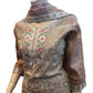 Rose Gold - Ladies Medium Length Top Palazzo Trousers Suit - Size 12 (38") - KTC250149 TK