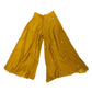 Haldi Yellow - Designer Ladies Short Top Palazzo Trousers Suit - Size 12 (38") - VMK POOJA CP