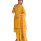 Yellow - Simple / Classy Cotton Silky Ladies Indian Salwar Suit with Printed Dupatta - LL13802 KA 1123