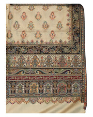 Beige - Soft Art Wool Handloom Woven Shawl - (P350) 11KY24 NTC2414