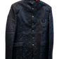 Navy Blue - PREMIUM Slim Fit Mens Self Brocade BandhGala / Prince / Chinese Collar Jacket - Fantastic Fit - CS2602 01TT26