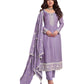 Lilac  - Simple / Classy Silky Ladies Indian Salwar Suit with Rich Dupatta - Available in Sizes 12 & 18 - VF69096 VR 0924