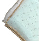 Sea Green - Ladies Net Dupatta with Gold Lace Border  & Diamante - Mix N Match -  VC2501 T0125