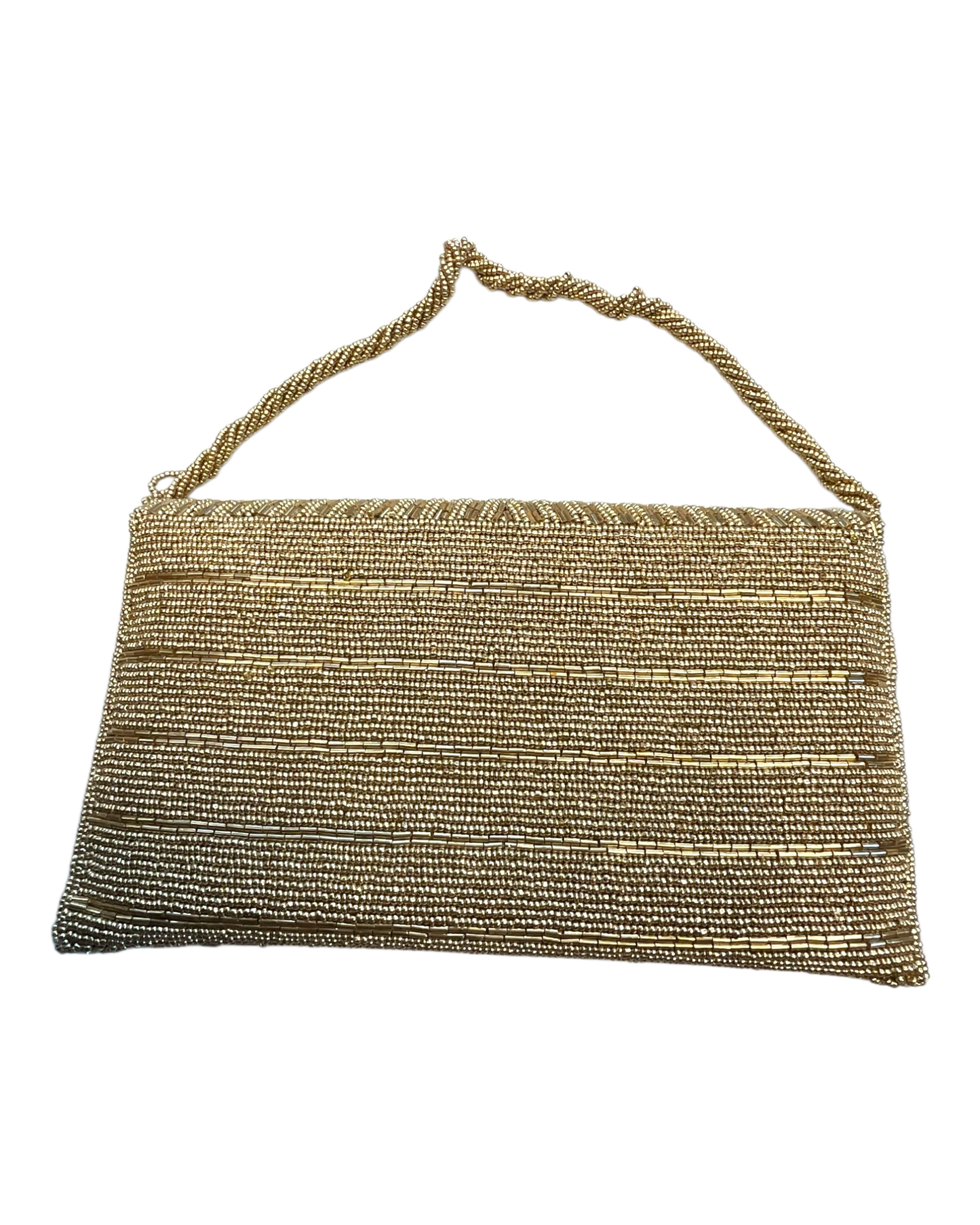 Gold - Rich Hand Embroidered Clutch Bag / Handbag -Bollywood / Weddings - JF27 11KJ25