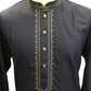 Navy Blue - Cotton  Mens Kurta Set with Thread Embroidery- Sangeet Mehendi Haldi - KCS1038 KV 1123