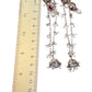 Fuchsia Magenta Pink - Medium - Antique Gold Finish Traditional Earrings - Bollywood - Weddings - 15JE62 07R26