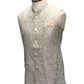 Grey - Rich Suiting Material Mens Indian Waistcoat - Amazing Fit - Great Quality - YD2425 KH 0824