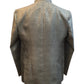 Silver / Grey - PREMIUM Slim Fit Mens Self Brocade BandhGala / Prince / Chinese Collar Jacket - Fantastic Fit - CS2501 01TA25