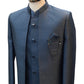 Dark Grey - PREMIUM Mens Knee Length  Jacket with Long Waistcoat - Fantastic Fit - KCS6112 02PK25