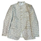 Cream - PREMIUM Slim Fit Mens Contrast Brocade BandhGala / Prince / Chinese Collar Jacket - Fantastic Fit - VNS-JOD7910/1 10VC25