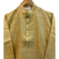 Gold - Rich Brocade Mens Indian Kurta set - UK Stock - Weddings / Walimas , Sangeet, Diwali, Eid, Mehndi / Henna - NAD25721 KA