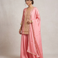 UK 16 / 42" - Baby Pink- Ladies Sharara / Palazzo Trousers Suit - UK Stock - Sangeet / Henna / Weddings - DIL29006 VP