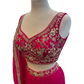 Size 12 (38") - Fuchsia Pink / Magenta - Designer Ladies Short Top Saree Suit - VMK Bhumi PY