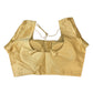 Gold - Plain Dupion Silk Saree blouse with cups, Short Sleeves- 40", 42" and 44" - 24RNK10 C170A-P