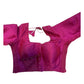 Plum - HYBRID Silky Saree blouse - With Elastic on both side for Great fit - Size 36",38", 40" S M L  - VAM1216 Ap