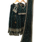 Amazing value  Bottle Green Lehenga Set - Size 12(38") - UK Stock - 24h Dispatch - SWA2403 JV 0324