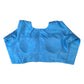Light Blue - Silky Saree blouse with cups,  Long Sleeves, High Back - 42" - UK Stock - Quick Delivery - RNK - R231F-A
