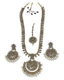 Antique Gold & Pearls - Antique Gold Finish Long Necklace set - Bollywood - Weddings - KAJ1046 11KA24