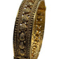 Openable - Gold Finish Hand Crafted Rajwadi Kada Bangle (Single) - Mix N Match - SR06 V