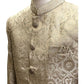 Antique Dark Gold - Classic Self Brocade Sherwani with Antique Buttons -  BS786 JP 0924