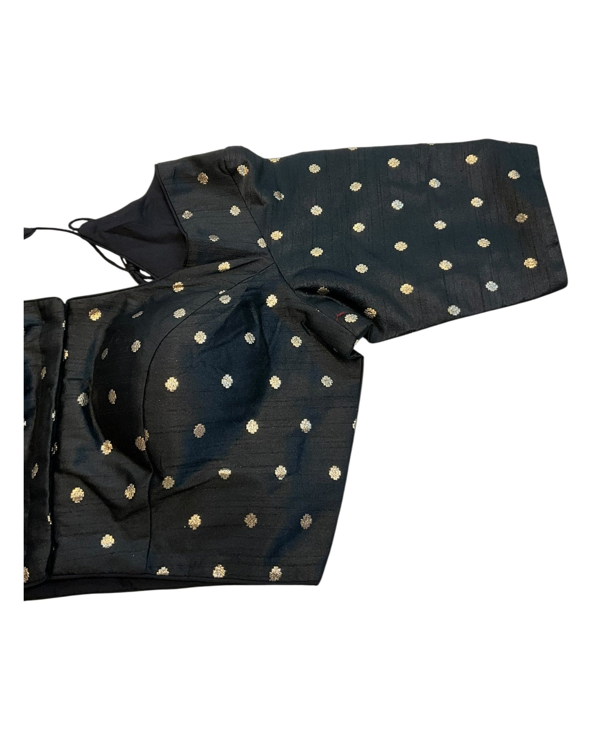 34", 38" & 42" - Black - Banarasi Brocade Saree / Lehenga Blouse -UK Stock - Quick Dispatch - X767 08Ap25 - Prachy Creations
