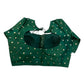 34", 38" & 42" - Bottle Green - Banarasi Brocade Saree / Lehenga Blouse -UK Stock - Quick Dispatch - X767 08Ap25 - Prachy Creations