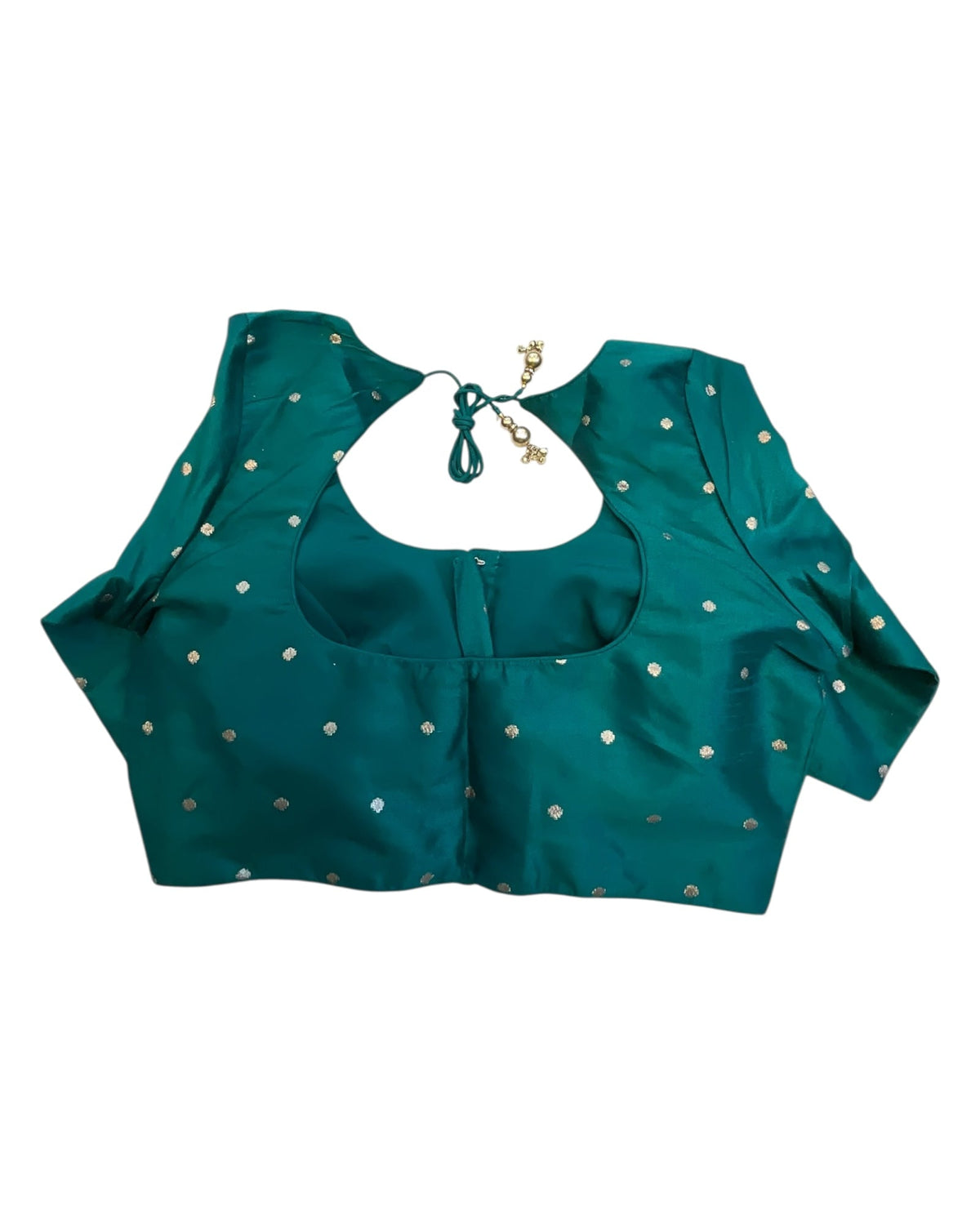34", 38" & 42" - Jade / Rama Green - Banarasi Brocade Saree / Lehenga Blouse -UK Stock - Quick Dispatch - X767 08Ap25 - Prachy Creations