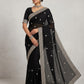 Black - Fancy Party Saree with Blouse Piece - UK stock - 24hr Dispatch - SP2603 VY