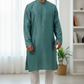 Light Turquoise Blue - Banarasi Handloom Brocade Mens Indian Kurta set - UK Stock - Weddings / Walimas , Sangeet, Diwali, Eid, Mehndi / Henna - VEE2532 KR