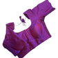 Purple - HYBRID Silky Saree blouse - With Elastic on both side for Great fit - Size 36",38", 40" S M L  - VAM1216 Ap