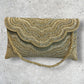 Gold Finish - Rich Hand Embroidered Clutch Bag / Handbag -Bollywood / Weddings - RP04 11KP25
