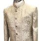 Antique Dark Gold - Classic Self Brocade Sherwani with Antique Buttons -  BS786 JP 0924