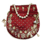 Maroon - Silky Bollywood Ladies Potli / Pouch Style HandBag - GJ21 10Rp24