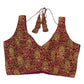 Maroon - Fully Embroidered Saree / Lehenga Blouse - With Cups - Margin to loosen - UK Stock - AF2505 KV 1224