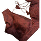 36" UK10 & 40" UK14 -Dark Maroon / Wine - Deep Neck & Back - Saree / Lehenga Blouse -UK Stock - Quick Dispatch - B246 09KP25 - Prachy Creations