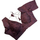 36" UK10 & 40" UK14 -Dark Maroon / Wine - Deep Neck & Back - Saree / Lehenga Blouse -UK Stock - Quick Dispatch - B246 09KP25 - Prachy Creations