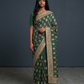 Green - Fancy Party Saree with Blouse Piece - UK stock - 24hr Dispatch - VFU4108  03VA26