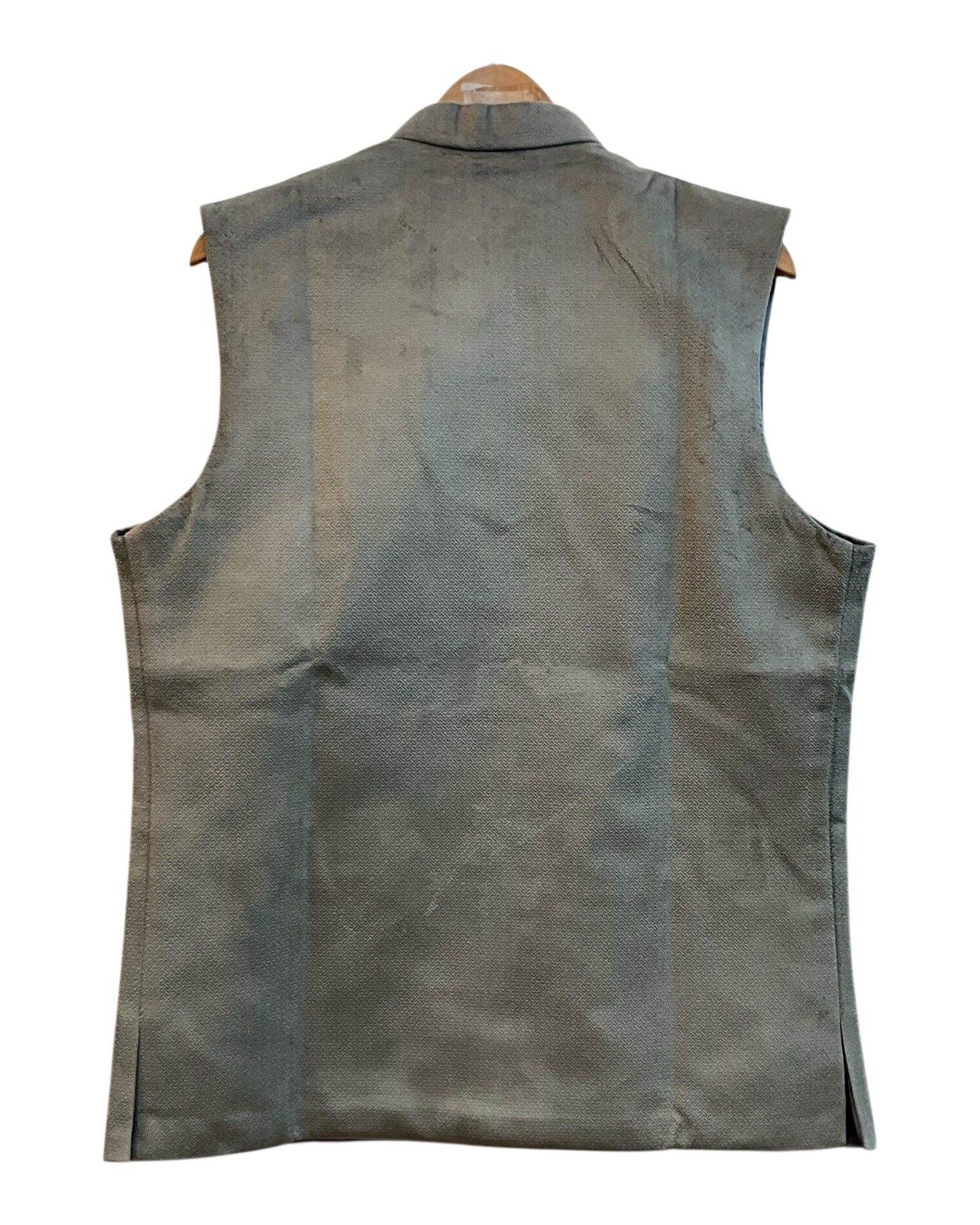 Light Grey - Suede - Mens Indian Waistcoat - UK Stock - 24 hr Dispatch - KCS2601 03KT26