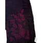 Wine / Black Floral - Classic Satin Crepe Saree with Stone Work and Blouse Piece - UK stock - 24hr Dispatch - RS2537 TV