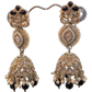 Black & Pearl Tiered Jhumka Earrings - Bollywood - Weddings - 6JE135 09A26