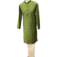 Henna / Mehendi Green - Cotton Silky Self Brocade Mens Kurta Set - Sangeet Mehendi Haldi - KCS1003 KK 1123