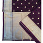 Wine - Traditional Handloom Banarasi Sari / Saree - with Blouse Piece - SN2405 11TP24