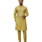 Light Olive Green - Soft Cotton Infused Mens Kurta Set with Rich Sequins Embroidery - Sangeet Mehendi Haldi - KCS3001 06KH26