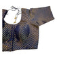 38" & 42" - Navy Blue - Banarasi Brocade Saree / Lehenga Blouse -UK Stock - Quick Dispatch - LT3 08Rp25 - Prachy Creations