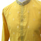 Haldi Yellow Handloom Banarasi Mens Kurta Set - UK Stock - 24h Dispatch - Karbhari35 VT 0223