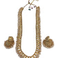 Gold & Pearl - Gold Finish Long Necklace set - Bollywood - Weddings - AE2416 11KA24